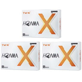 本間ゴルフ HONMA ボール TW-X ボール 3ダースセット 3ダース(36個入り) ホワイト