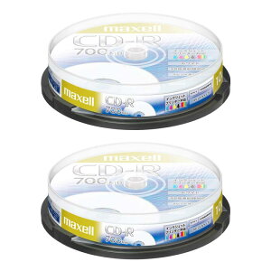 }NZ maxell f[^p CD-R 700MB 10 y×2Zbgz 48{ v^u zCg XshP[X CDR700S.PNW.10SP