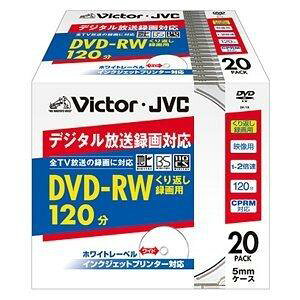 �r�N�^�[ JVC �^��pDVD-RW 1-2�{�� 20���y�C���N�W�F�b�g�v�����^�Ή��z VD-W120PY20