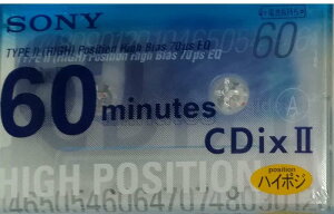 SONY �J�Z�b�g�e�[�v 60�� CDix II �n�C�|�W �N���[�j���O�@�\�t C-60CDX2F