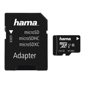 hama hCc microSDXC 256GB Class10 UHS-I 80MB/s A_v^[
