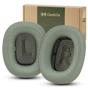 Geekria �C���[�p�b�h Comfort �݊��� �p�b�h �A�b�v�� Apple AirPods MAX (A2096), AirPodsMAX2 (A3184) �w�b�h�z���ɑΉ� �p�b�h �C���[/�C���[�J�b�v (���b�V���t�@�u���b�N/��)
