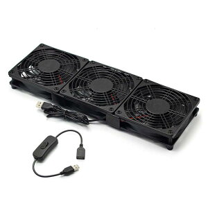 USB �t�@�� 12cm �É� 3�A ��p�N�[���[ ���^ USB ��@ ��p�t�@�� ���������[�^�̗p 5V �_�u�� �����@ ���^ 120mm 1100RPM*3 ����/���[�^�[ �Ή� �N�[���[ USB