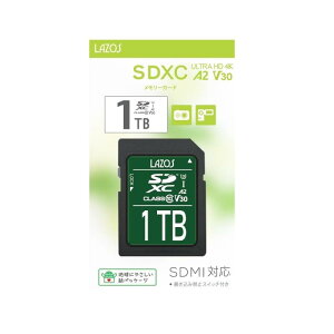 Lazos(���\�X) �������[�J�[�h SDXC�J�[�h V30 A2 �V���[�Y
