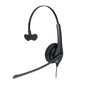 Jabra Biz 1500 USB-A �I���C���[�X�e���I�w�b�h�Z�b�g - �m�C�Y�L�����Z�����O�}�C�N�t���R�[�h�t���w�b�h�t�H�� �f�X�N�t�H���ƃ\�t�g�t�H���p�̃R���g���[�����j�b�g�ƃ{�����[���X�p�C�N