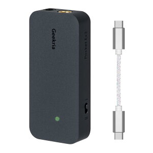 Geekria USB-C �|�[�^�u�� �w�b�h�t�H�� �A���v�A4.4mm �o�����X�o�͂���� 3.5mm �X�e���I�o�́AMini Hi-Fi DAC �f���A�� �`�b�v CS43131�A�ő� 384KHz/32bit ���T�|�[�g