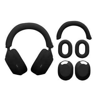 kwmobile Sony WH-1000XM5�Ή� �P�[�X�J�o�[ - 3in1�P�[�X �Z�b�g �w�b�h�z�� �ی�A�N�Z�T���[ ���h�~ ���F