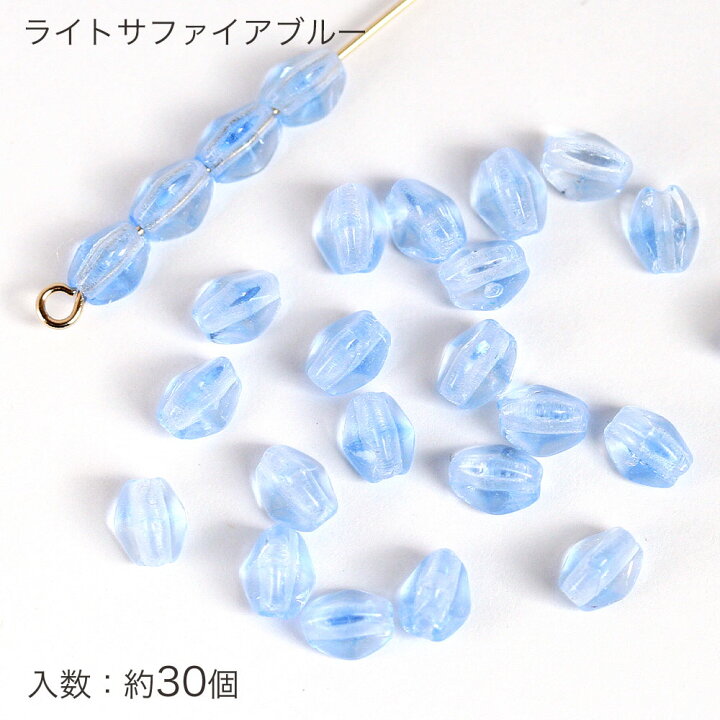 楽天市場】【新色6カラー追加！】チェコビーズ ピンチビーズ 5×4mm 