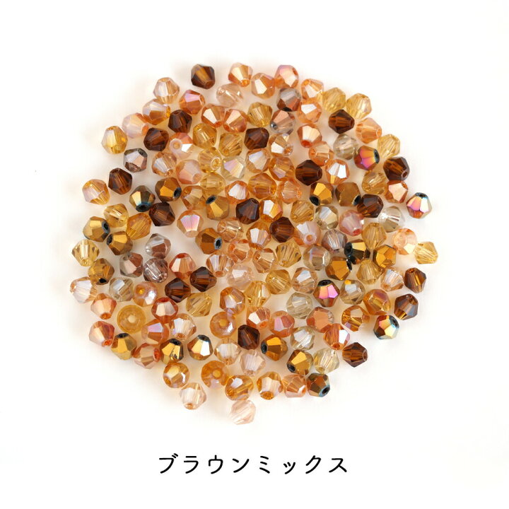 楽天市場】カットガラスビーズ ソロバンカット 4mm 10g 約130個 4mm 