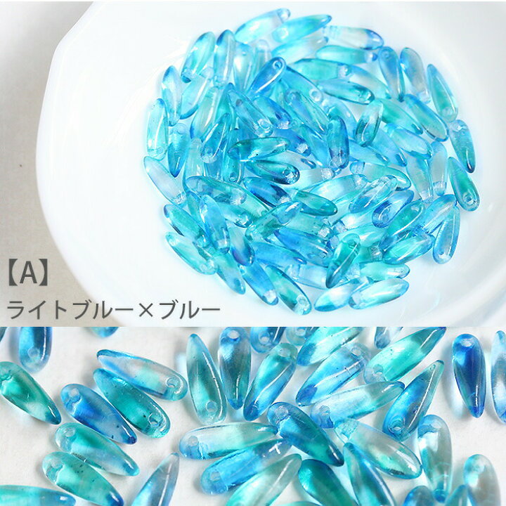 楽天市場】チェコガラスビーズ ダガー 3×11mm 《20個》 ピアス 