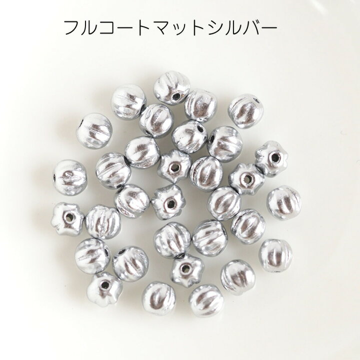 楽天市場】チェコビーズ メロンビーズ 4mm 約30個 チェコガラス 
