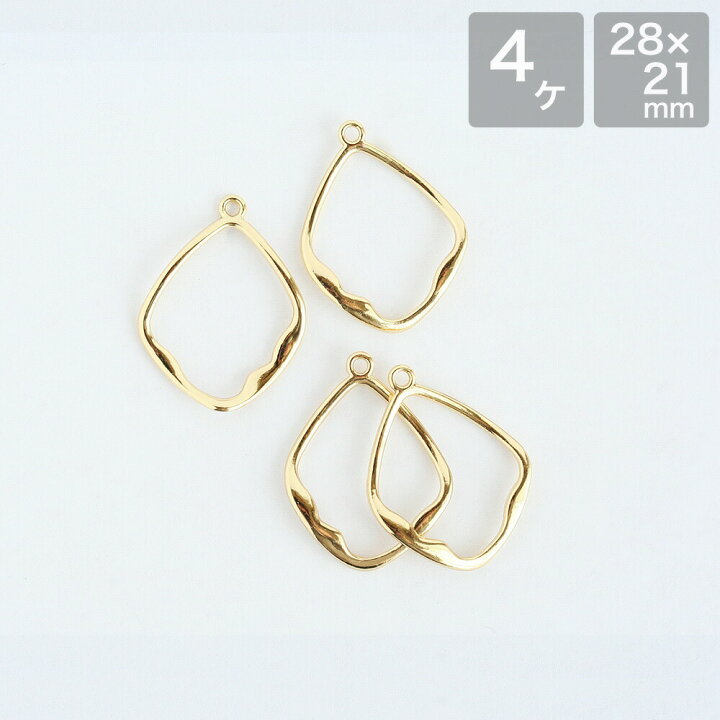 楽天市場】アクセサリーパーツ メタルパーツ カン付きフープ 28×21mm 