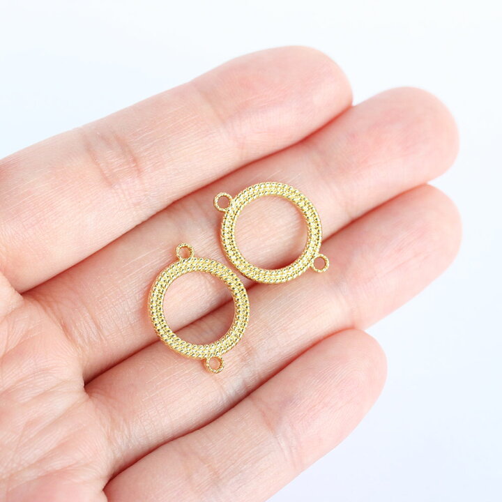 楽天市場】アクセサリーパーツ メタルパーツ 二重リング つなぎパーツ 