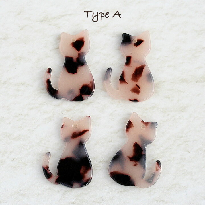楽天市場】【新色カラー追加】アクリル猫パーツ 4個 猫 ネコ ねこ 動物 