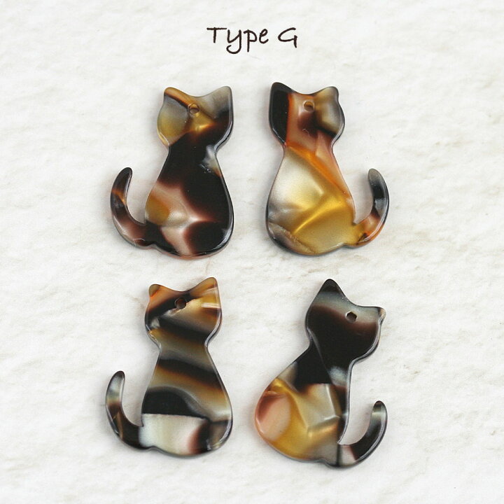 楽天市場】【新色カラー追加】アクリル猫パーツ 4個 猫 ネコ ねこ 動物 