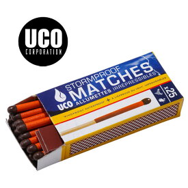 ユーコ マッチ UCO24450 ストームプルーフマッチ マッチ25本入 防水マッチ 防風マッチ スペア用マッチ モチヅキ正規取扱店 ユーシーオー正規取扱店
