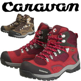 キャラバン C1-02S CRVN0010106 レディース/女性用サイズ 登山靴 レッド ブラウン ネイビー