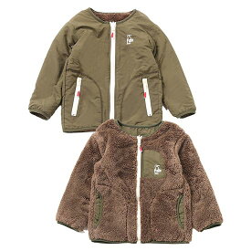 チャムス キッズエルモフリースリバーシブルブルゾン CH24-1055 キッズ/子供用 ジャケット Kid's Elmo Fleece Reversible Blouson クリアランスSALE【返品交換不可】