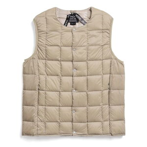 ^CI x[VbN N[lbN{^ Ci[_ExXg TAION-004 Y/jp _ExXg MENS CREW NECK BUTTON DOWN VEST 2025NH~V