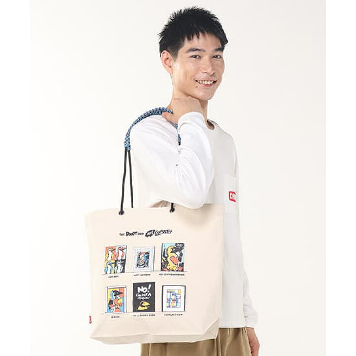 新品 CHUMS バッグ キャンバスロープトートバッグ 肩下げ 通勤通学 