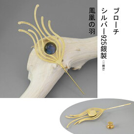 ブローチ　brooch　（クジャクの羽、s925銀）