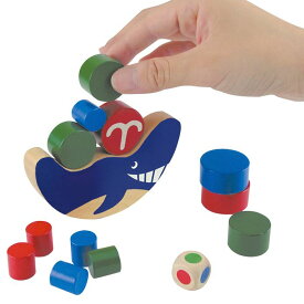 おもちゃ 玩具 オモチャ クジラバランス 木製 木製玩具 知育玩具 バランスゲーム バランス感覚 知育 学習 学べる 子供 簡単 アーテック 7622