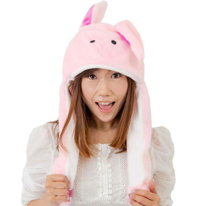 楽天市場 耳が動く ぱたぱたキャップ ぱたぱた帽子 ぱたぱたうさぎ ぴょこぴょこ動く ウサギ うさ耳 ウサ耳 キャップ かぶりもの かわいい Sns 動画 配信 ルカン 051 やるcan