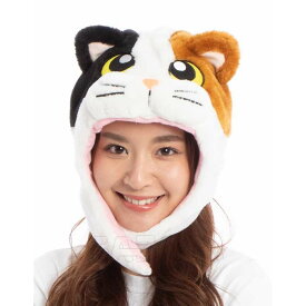 【即日出荷】着ぐるみキャップ かぶりもの 三毛猫 ミケねこ ネコ きぐるみキャップ 着ぐるみ帽子 コスプレ キャップ 帽子 サザック 2917