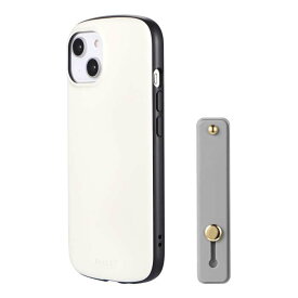 iPhone 14 iPhone 13 ケース カバー スマホバンド付属 ハイブリッドケース ホワイトベージュ 超軽量 極薄 耐衝撃 PALLET AIR BAND LEPLUS NEXT LN-IM22PLBWH