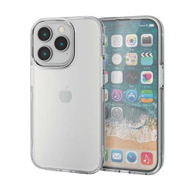 【代引不可】iPhone 14 Pro ケース カバー ハード 360度全面保護 軽量 スリム カメラ周り保護 ガラスフィルム付 硬度10H 高透明 クリア エレコム PM-A22CHV360LCR