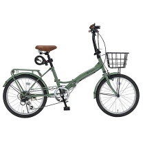 楽天市場】折りたたみ自転車 20インチ ミント グリーンの通販