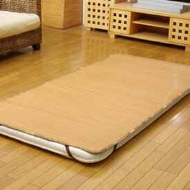 【代引不可】丈夫でひんやり 竹シーツ ひんやり竹 敷パッド ブラウン シングル 100×200cm（四方ゴムバンド付き） IKEHIKO 1100300012601