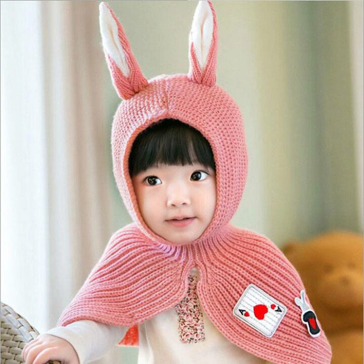 楽天市場】【即日出荷】うさみみケープ Baby 全3色 うさ耳 キャップ 