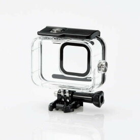 【代引不可】GoPro HERO9 Black 防水ハウジングケース IPX8相当 耐衝撃 高防水性能 水中撮影に最適 クリア エレコム AC-GP9BWPCCR