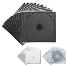 【代引不可】Blu-ray・DVD・CDケース 10枚セット 厚さ10mm プラケース メディアケース 耐久性 高品質 保管 収納 便利 サンワサプライ FCD-PN10
