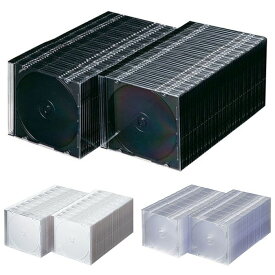 【代引不可】Blu-ray・DVD・CDケース スリムタイプ 100枚セット 薄さ約5mm プラケース メディアケース 耐久性 高品質 保管 収納 便利 サンワサプライ FCD-PU100M