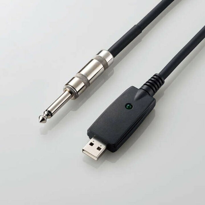 楽天市場 代引不可 シールドusbケーブル 3m モノラル標準 プラグケーブル ギター 楽器 Pc スマホ 接続 演奏録音 ローレット加工 ブラック エレコム Dh Shu30bk やるcan