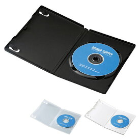 【代引不可】DVDトールケース 1枚収納 10枚セット インデックスカード付属 Blu-ray DVD CD メディアケース 収納 整理 保管 サンワサプライ DVD-TN1-10