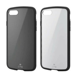 【代引不可】iPhone SE 第3世代/SE 第2世代/8/7 ハイブリッドケース TOUGH SLIM LITE 耐久性 弾力性 高硬度8H 薄型 軽量 ストラップホール付 エレコム PM-A22STSL