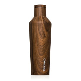 ステンレスボトル 270ml 木目 デザイン機能を両立 スマートに持ち歩ける保冷保温ボトル ウォールナット キャンティーン WALNUT CANTEEN 9oz ブラウン CORKCICLE 2009PWW
