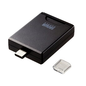 【あす楽】【代引不可】UHS-II対応SDカードリーダー(USB Type-Cコネクタ） ホコリ防止のコネクタキャップ付き PC パソコン モバイル 携帯 周辺機器 サンワサプライ ADR-3TCSD4BK