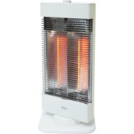 カーボンヒーター2灯 900W 薄型スリムタイフ ホワイト TEKNOS CHM-3301(W)