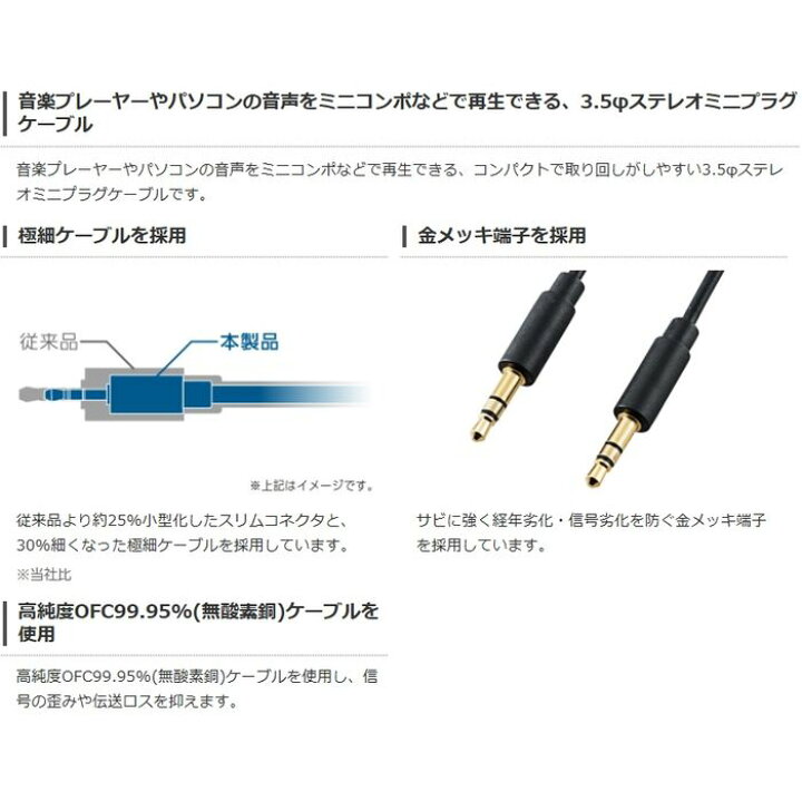 251円 ストア あすつく 代引不可 AUDIOケーブル 3.5φステレオミニプラグ ポータブル音楽プレーヤー→ラジカセ 0.5m ブラック エレコム DH-MMRN05 251円 ストア あすつく 代引不可 AUDIOケーブル 3.5φステレオミニプラグ ポータブル音楽プレーヤー→ラジカセ 0.5m ブラック エレコム DH-MMRN05
