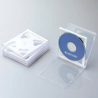 【代引不可】エレコム Blu-ray/DVD/CDケース（標準/PS/2枚収納）/ホワイト CCD-JSCNW5WH