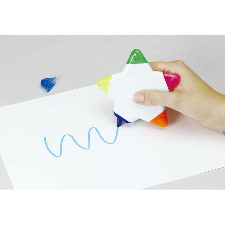 楽天市場 カラーペン マーカー 星形5色ペン 文具 文房具 筆記用具 お絵かき イラスト 図工 かわいい 幼児 子供 イベント 景品 粗品 アーテック 5475 やるcan