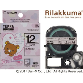 【キングジム】【テプラ】PROテープハートピンク/黒文字 製品型番：SGR12FP
