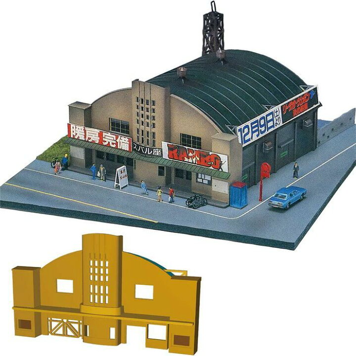 楽天市場】Nゲージ 未塗装ストラクチャーキット 劇場 映画館 鉄道模型 