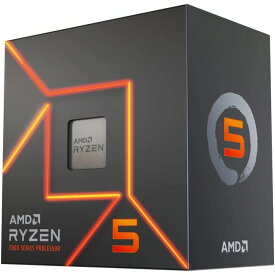 【沖縄・離島配送不可】【代引不可】CPU デスクトップパソコン用 AMD Ryzen 5 7600 with Wraith Stealthクーラー 3.8GHz 6コア 12スレッド 38MB 65W AMD 100-100001015BOX