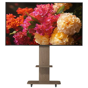 UNHO �Ǌ� �e���r�X�^���h �L���X�^�[�t�� �e���r�� 40-75�C���`�Ή� tv stand �n�C�^�C�v ���j�^�[�X�^���h ������ �������� �㉺��U��\ �ω׏d60kg �Ɨp/�w�Z/�r�W�l�X�W���p/�a�@�Ɩ��p