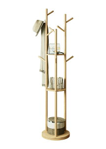 Mangowood �V�R�ؐ� �R�[�g�n���K�[ ��]�� 3�i�I�t�� - �|�[���n���K�[ ������� ���΂񂩂� �X�^���h ������ �n���K�[�|�[�� �g���ȒP �R�[�g�|�� | �ؖ� | ����164cm | ZHYJ001